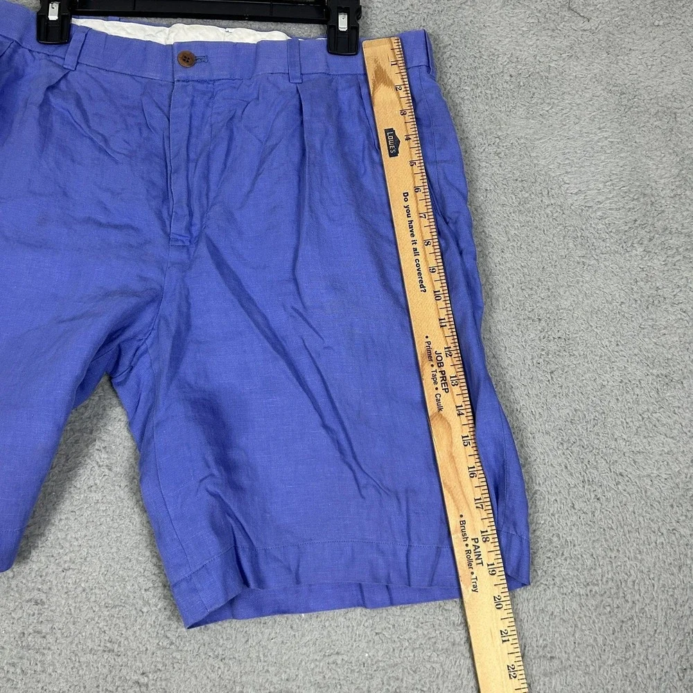 Polo Golf Ralph Lauren Shorts Mens 34 Linen Pleated Lightweight Summer Casual‎